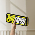 Unlit Pro Taper LED lightbox held by hand to show size and details