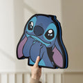 Unlit Lilo & Stitch LED lightbox held by hand to show size and details