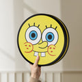 Unlit Sponge Bob LED lightbox held by hand to show size and details