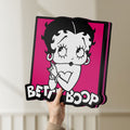 Unlit Betty Boop LED lightbox held by hand to show size and details