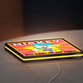Mickey Mouse LED lightbox lying flat on a desk with yellow glow