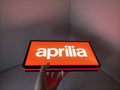 Aprilia Dimmable LED Sign (30cm) - Illuminated handheld size reference, unique wall art for desk and room decor