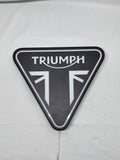Triumph Motorcycles LED Light Box (30cm) - Unlit flat lay front details, perfect for garage and man cave decor