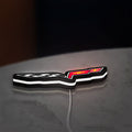 Corvette C6 LED lightbox lying flat on a desk with white glow