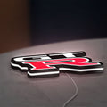 GT-R LED lightbox lying flat on a desk with white glow