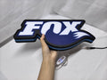 Fox Racing Shox LED Light Box (40cm) - Unlit handheld size reference, perfect for garage and man cave decor