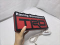 Trd Racing Development LED Sign (30cm) - Unlit handheld size reference, perfect for garage and man cave decor