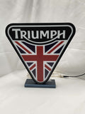 Triumph LED Light Box (30cm) - Unlit front details standing, unique wall art for desk and room decor