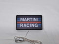 Martini Racing LED Light Box (20cm) - Unlit flat lay front details, perfect for garage and man cave decor