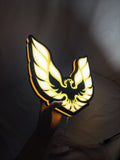 Pontiac Firebird 1977 LED Sign (30cm) - Illuminated handheld size reference, perfect for garage and man cave decor