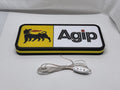40cm Agip Six Legged Dog 3D Printed Sign - Unlit flat lay angled details, unique wall art for desk and room decor