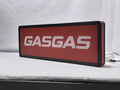 50cm Gasgas 3D Printed Sign - Unlit angled details standing, unique wall art for desk and room decor