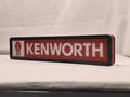 40cm Kenworth 3D Printed Sign - Unlit angled details standing, perfect for garage and man cave decor