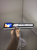 Iracing LED Sign (30cm) - Illuminated handheld size reference, perfect for garage and man cave decor