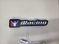 Iracing LED Light Box (30cm) - Unlit flat lay front details, perfect for garage and man cave decor
