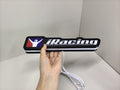 30cm Iracing Glowing Wall Art - Unlit handheld size reference, perfect for garage and man cave decor