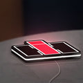 International Harvester LED lightbox lying flat on a desk with white glow
