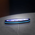 FPV Drone Pilot Gift LED lightbox lying flat on a desk with blue glow