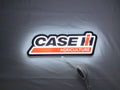 Illuminated flat lay front view of Case Ih Agriculture Illuminated Sign in 30cm, unique wall art for desk and room decor