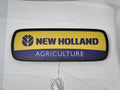 50cm New Holland Agriculture 3D Printed Sign - Unlit flat lay front details, perfect for garage and man cave decor
