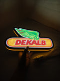 30cm Dekalb 3D Printed Sign - Illuminated handheld size reference, unique wall art for desk and room decor