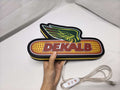 Dekalb LED Light Box (30cm) - Unlit handheld size reference, unique wall art for desk and room decor