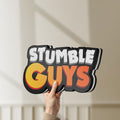 Unlit Stumble Guys LED lightbox held by hand to show size and details