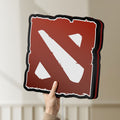Unlit Dota LED lightbox held by hand to show size and details