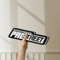 Unlit Need for Speed Prostreet Sign LED lightbox held by hand to show size and details