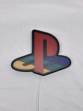20cm Playstation Glowing Wall Art - Unlit flat lay front details, unique wall art for desk and room decor
