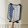 Unlit Wings of Freedom 2021 LED lightbox held by hand to show size and details