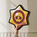 Unlit Brawl Stars LED lightbox held by hand to show size and details