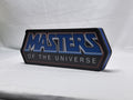 30cm Masters Of The Universe 3D Printed Sign - Unlit angled details standing, unique wall art for desk and room decor