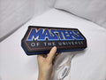 30cm Masters Of The Universe 3D Printed Sign - Unlit handheld size reference, unique wall art for desk and room decor