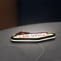 Las Vegas Nevada LED lightbox lying flat on a desk with white glow