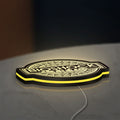 BioShock Rapture City LED lightbox lying flat on a desk with yellow glow