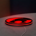 Thundercats 80s Retro LED lightbox lying flat on a desk with red glow