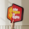 Unlit The Price is Right LED lightbox held by hand to show size and details