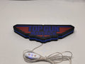 Top Gun Maverick LED Light Box (20cm) - Unlit flat lay angled details, great for home theater and media room decor
