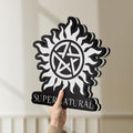 Unlit Supernatural LED lightbox held by hand to show size and details