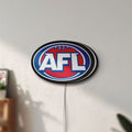 Unlit AFL LED lightbox mounted on a wall in daylight