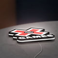 X-Games LED lightbox lying flat on a desk with white glow
