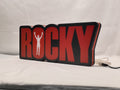 40cm Rocky Balboa Glowing Wall Art - Unlit angled details standing, perfect for music studio and bedroom decor