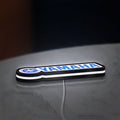 Yamaha LED lightbox lying flat on a desk with white glow