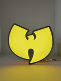 Wu Tang LED Light Box (40cm) - Illuminated front view standing, unique wall art for desk and room decor