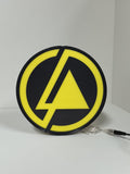 Linkin Park LED Light Box (20cm) - Unlit front details standing, perfect for music studio and bedroom decor