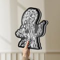 Unlit Iron Maiden Killers LED lightbox held by hand to show size and details