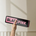 Unlit Blackpink LED lightbox held by hand to show size and details