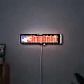 Limp Bizkit LED lightbox hanging on a wall with white glow