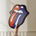 Unlit Rolling Stones LED lightbox held by hand to show size and details
